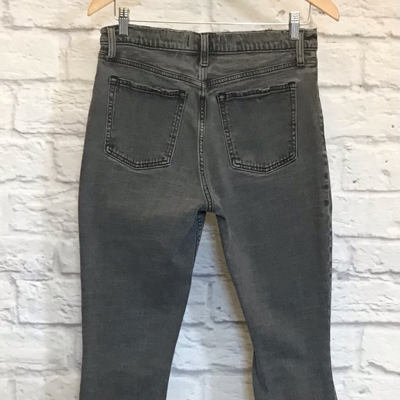 Abercrombie Fitch 6 (28) Skinny High Rise Distressed Gray Women's Ankle Jeans - Picture 4 of 7